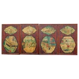 Antique Ningbo Painted Panels
