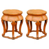 Antique Shanxi Carved Stool