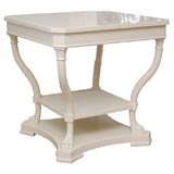 Ivory Lacquer Table in the Regency Style