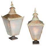 Pair of Copper Lanterns