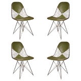 Vintage Set of Four Herman Miller Charles + Ray Eames Chairs