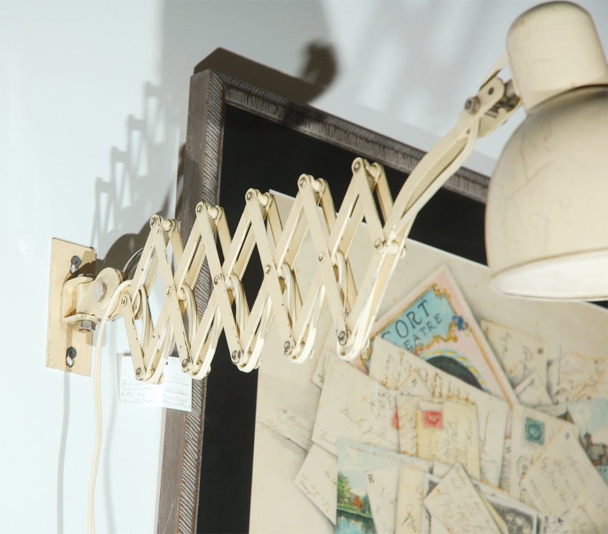 Mid-20th Century Pair of Scissor Accordian German Wall Scones