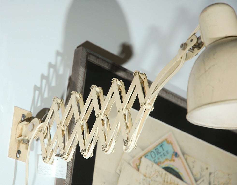 Pair of Scissor Accordian German Wall Scones 1