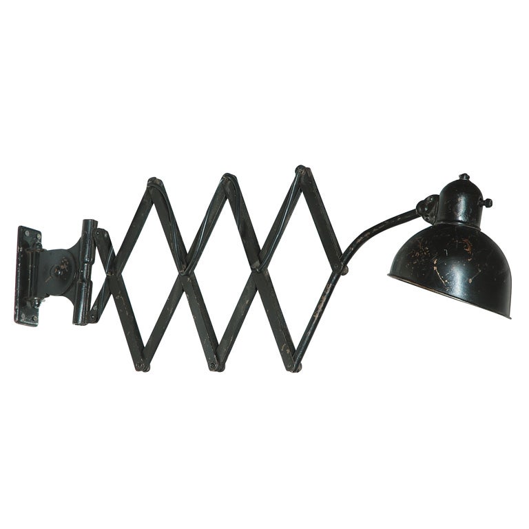 Kaiser Idell by Christian Dell Extension Accordion Wall Light