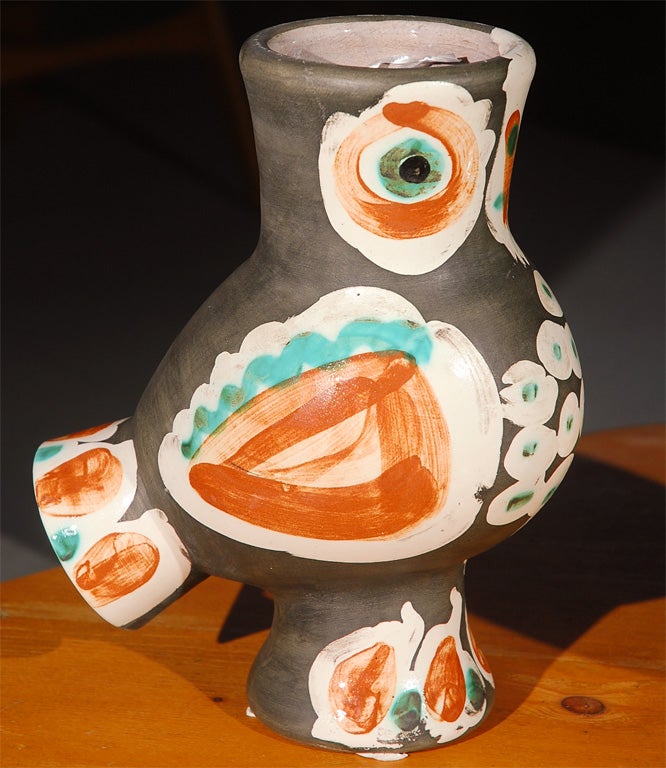 French Pair of Picasso Ceramic Owls HR542