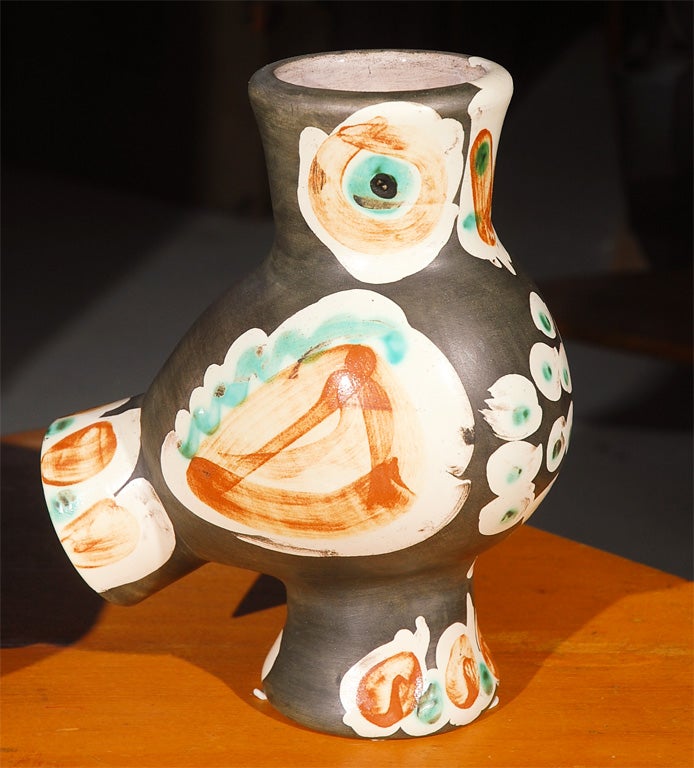 Pair of Picasso Ceramic Owls HR542 1
