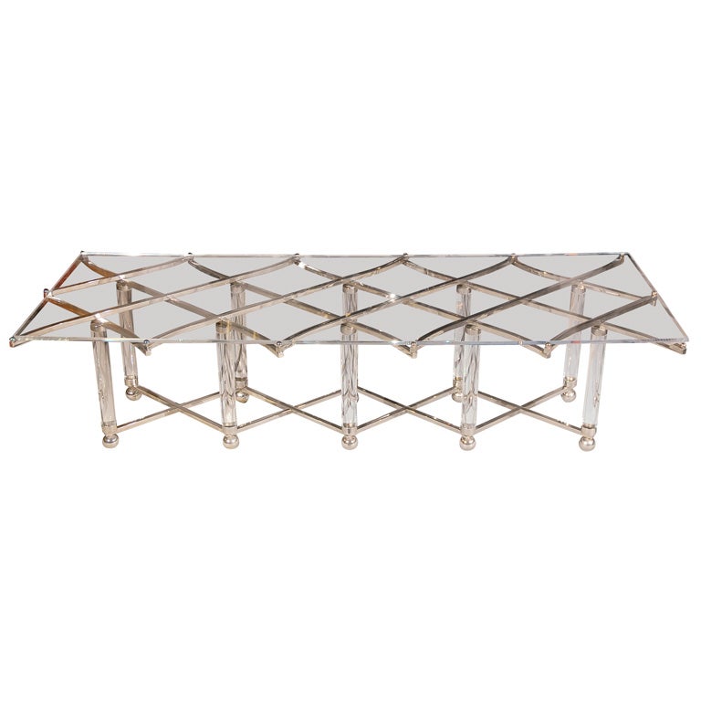 Charles Hollis Jones Lucite Coffee Table at 1stdibs