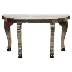 Console a quattro gambe con specchio