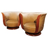 PAIR OF FRENCH ART DECO CHAIRS