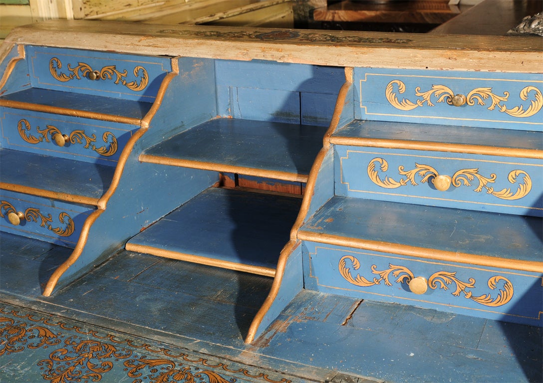 18th Century and Earlier Elegant 18th Century French Louis XVI Desk With 2 Drawers