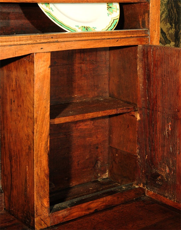 18th Century and Earlier 18th Century French Directoire Walnut Vaisselier or Cupboard