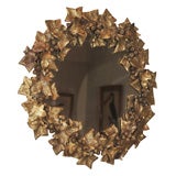 Antique Ivy Motif-Round Mirror