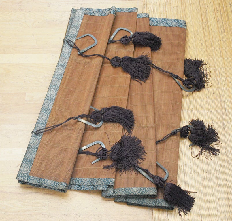 Set of Four Sudare - Bamboo Shade For Sale 2