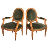 Pair of Michael Taylor Twig Occassional Chairs