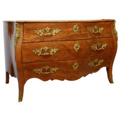 A LOUIS XV PROVINCIAL COMMODE.  FRENCH, 3rd QUARTER 18th CENTURY