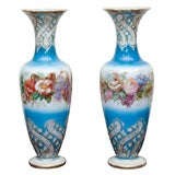 Antique A PAIR OF VASES ATTRIBUTED TO BACCARAT. FRENCH, C. 1850