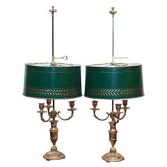 A PAIR OF LOUIS XVI STYLE BOUILLOTTE LAMPS, FRENCH, 20th CENTURY