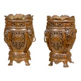Pair of 19th century Chinese Planters