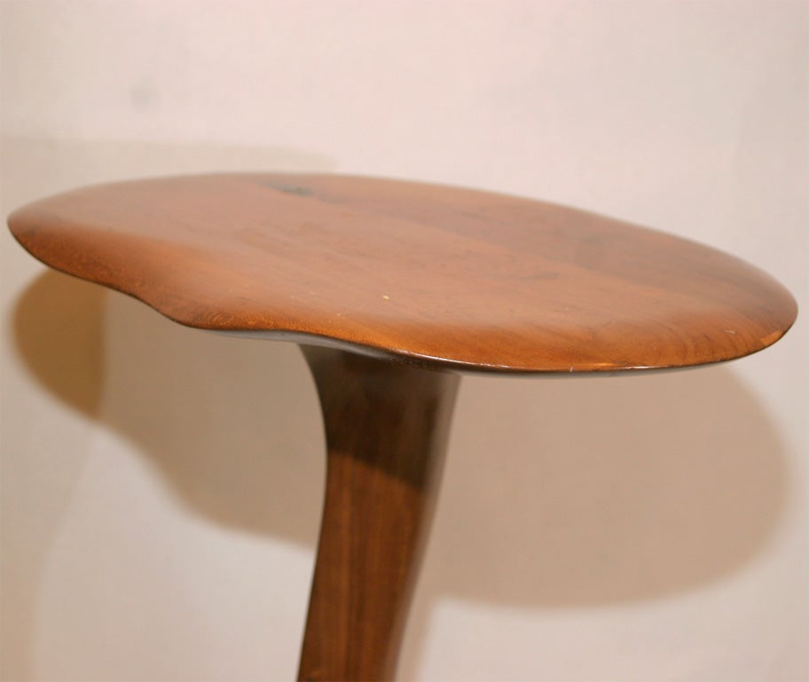 Polished Surrealist Handcrafted Wood Table
