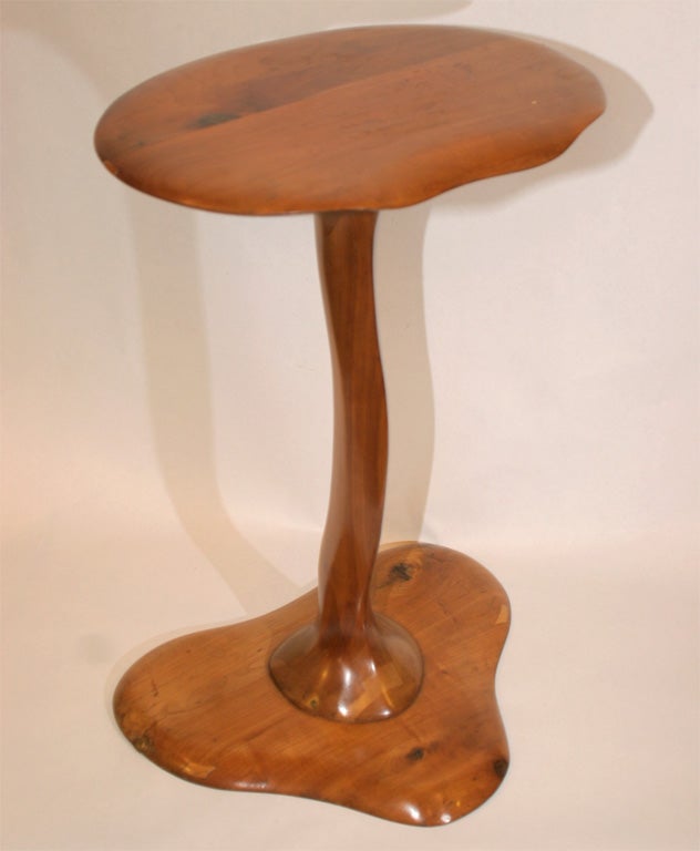 Surrealist Handcrafted Wood Table In Good Condition In New York, NY