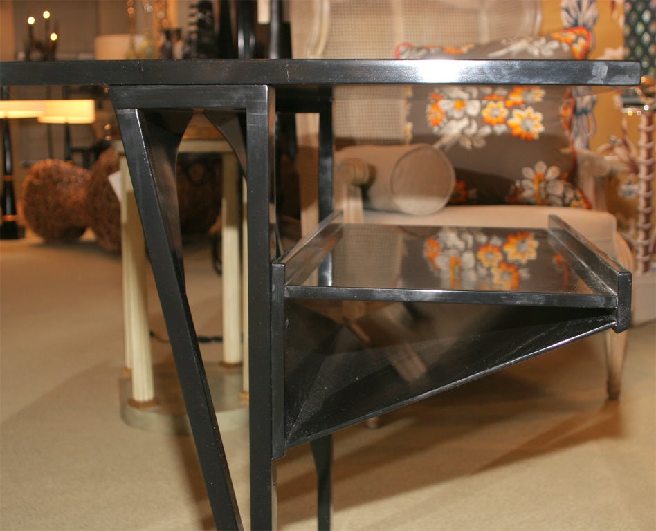 Late 20th Century France, Pascal Mourgue Lacquer Writing Table