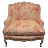A LOUIS 15TH STYLE MARQUISE - ARMCHAIR