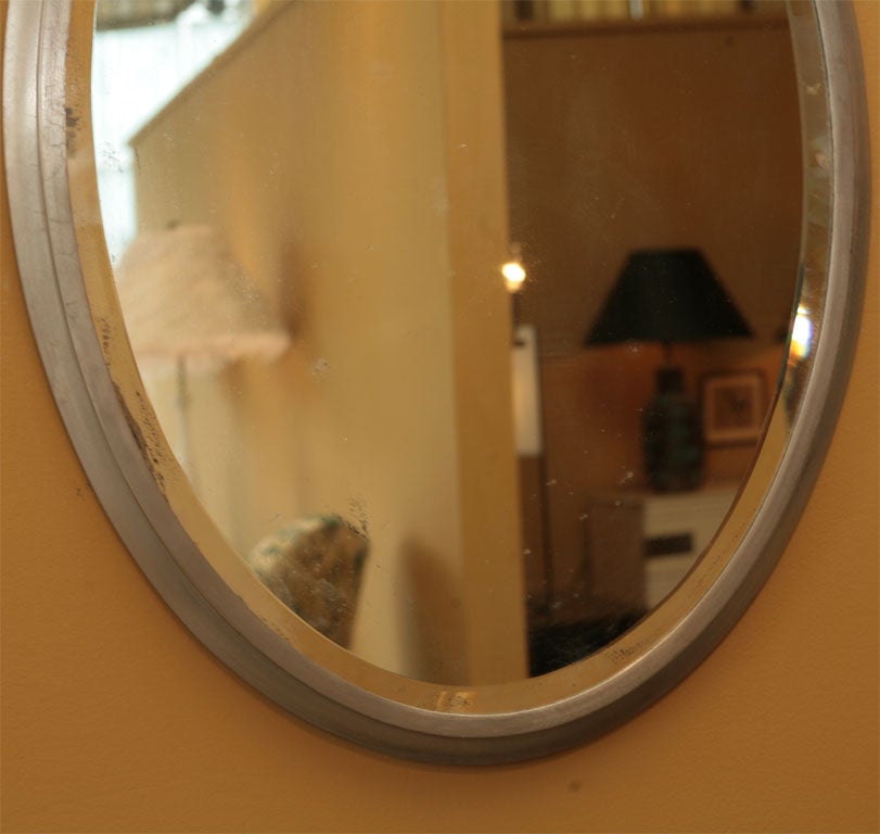 20th Century Large Oval Brasscrafters Mirror