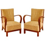 Pair of Hungarian Art Deco Armchairs