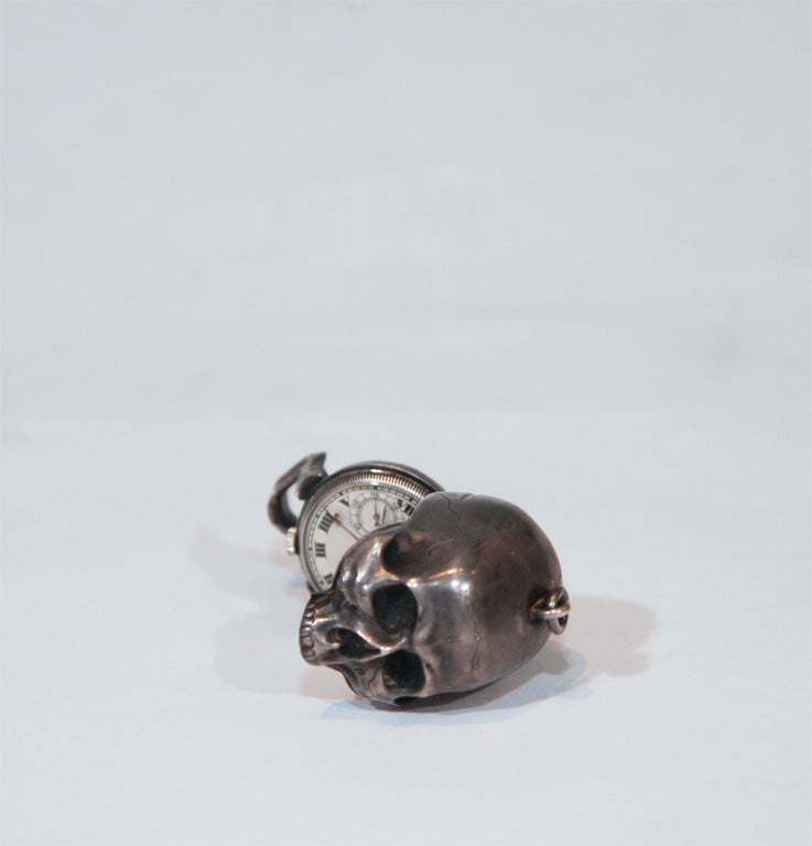 Swiss Skull Pocket Watch by Paul Ditisheim