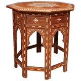 Antique Anglo-Indian Inlaid Sandalwood Table