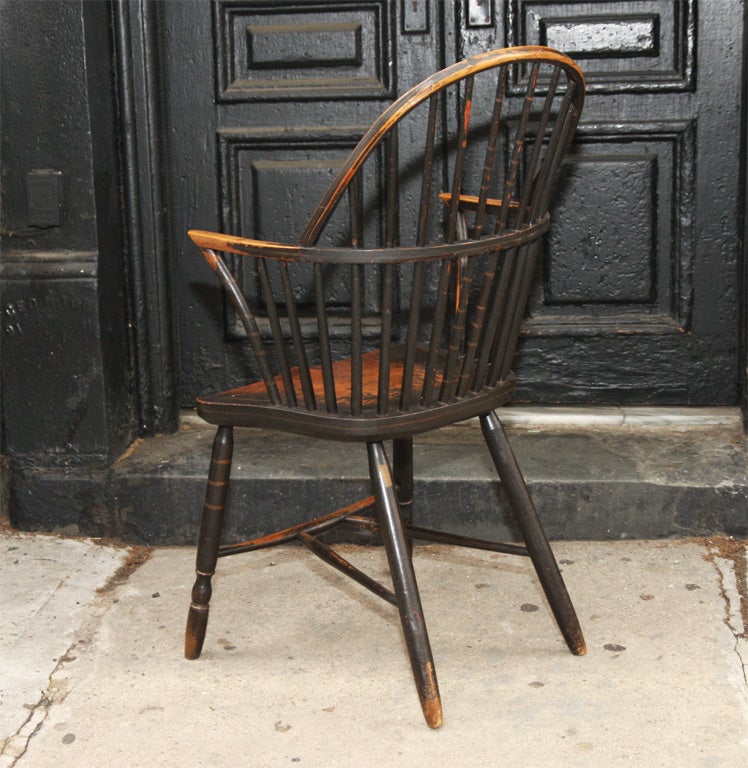 19th Century English Painted Windsor Armchair by Gillows
