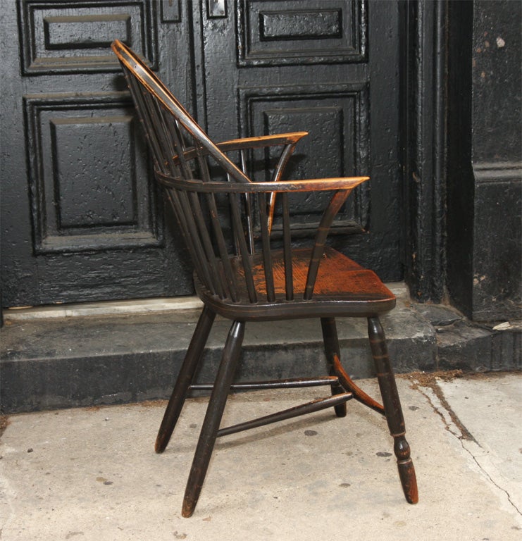 Ash English Painted Windsor Armchair by Gillows