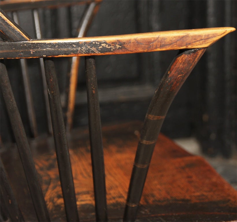 English Painted Windsor Armchair by Gillows 1