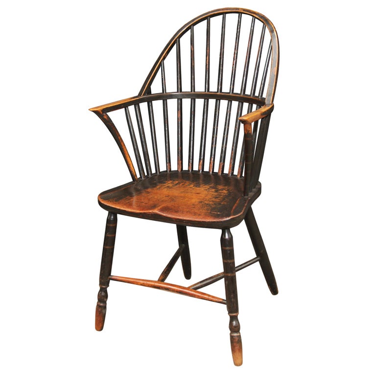 English Painted Windsor Armchair by Gillows