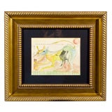 Signed Watercolor By Francisco Toledo