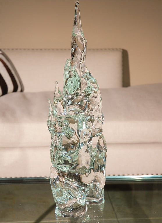 Blown Glass Livio Seguso Glass Sculpture For Sale