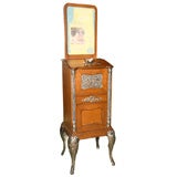 Antique An early American 1 cent arcade machine