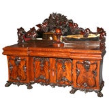 Antique A very rare and important English sideboard.