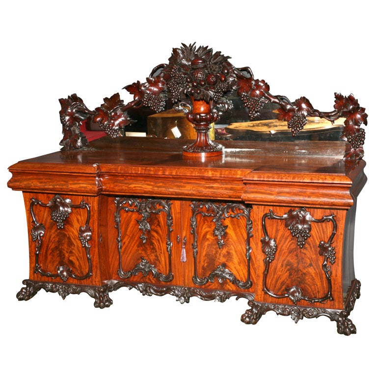 A very rare and important English sideboard. For Sale