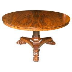 A most attractive Rosewood English center or breakfast table