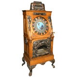 Antique A Caille Brothers Venus upright slot machine.