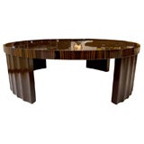 Custom Macassar Ebony and Lacquer Cocktail Table by Paul Frankl