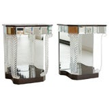 Pair of "Glassics" Bedside Tables by Grosfeld House