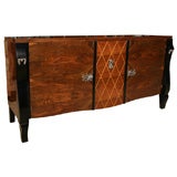 FRENCH ART DECO SIDEBOARD/ CABINET- VARIOUS EXOTIC WOODS