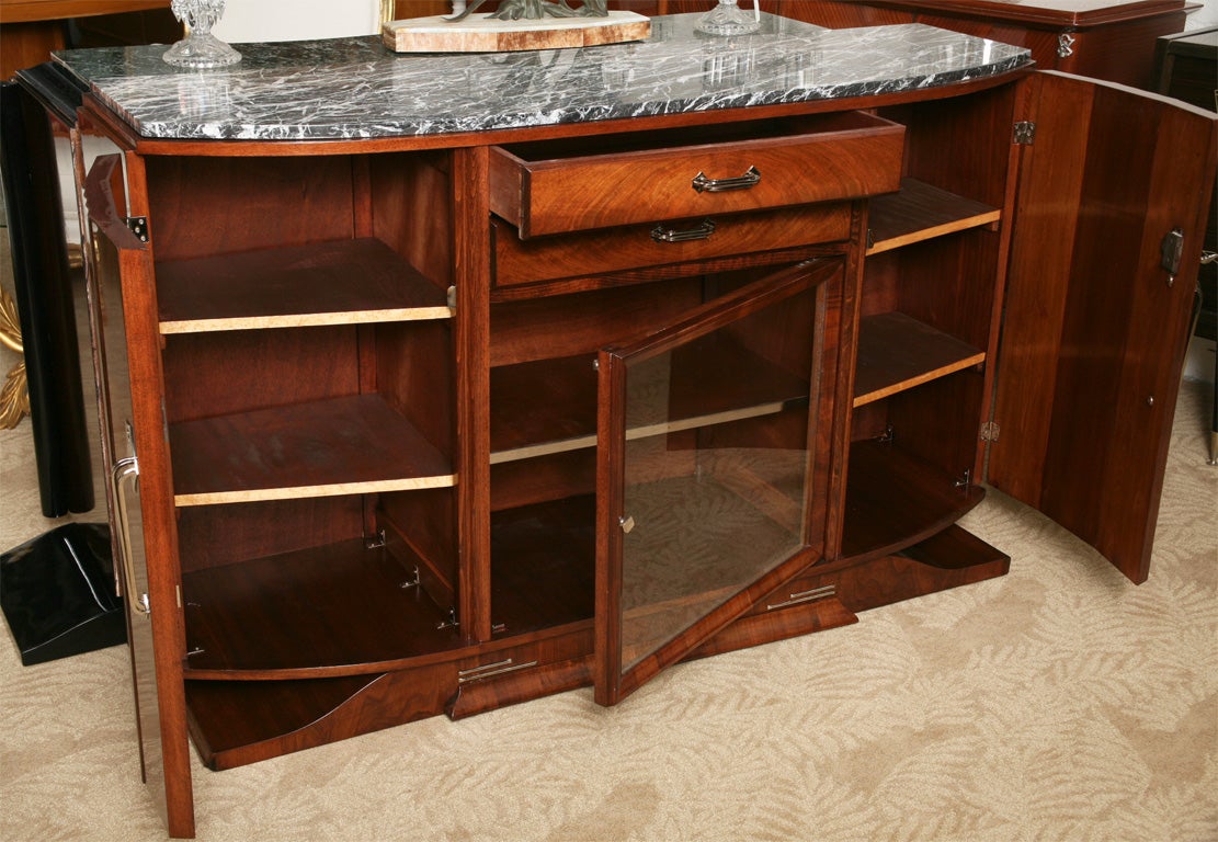 hialeah glass design ART WALNUT DECO MARBLE EXOTIC 1stdibs at BUFFET W/ FRENCH SIDEBOARD/ hialeah glass design ART WALNUT DECO MARBLE EXOTIC 1stdibs at BUFFET W/ FRENCH SIDEBOARD/