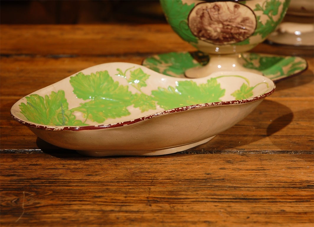 Set of Painted English Paste Ware with Adam Buck Transfers 4