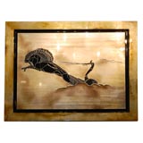 Lacquer Bas Relief in the style of Ruhlmann