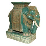 Antique 8051    CERAMIC ELEPHANT GARDEN SEAT