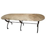 * 8004, IRON AND MARBLE TABLE