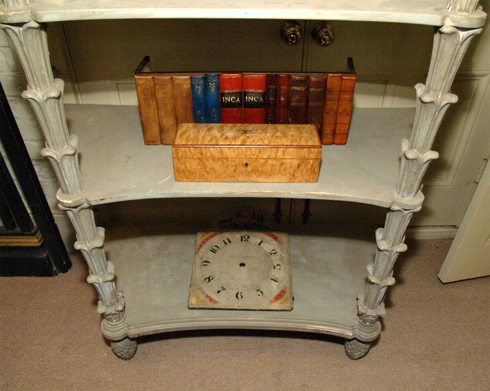 19th Century Carved and Painted Etagere 2